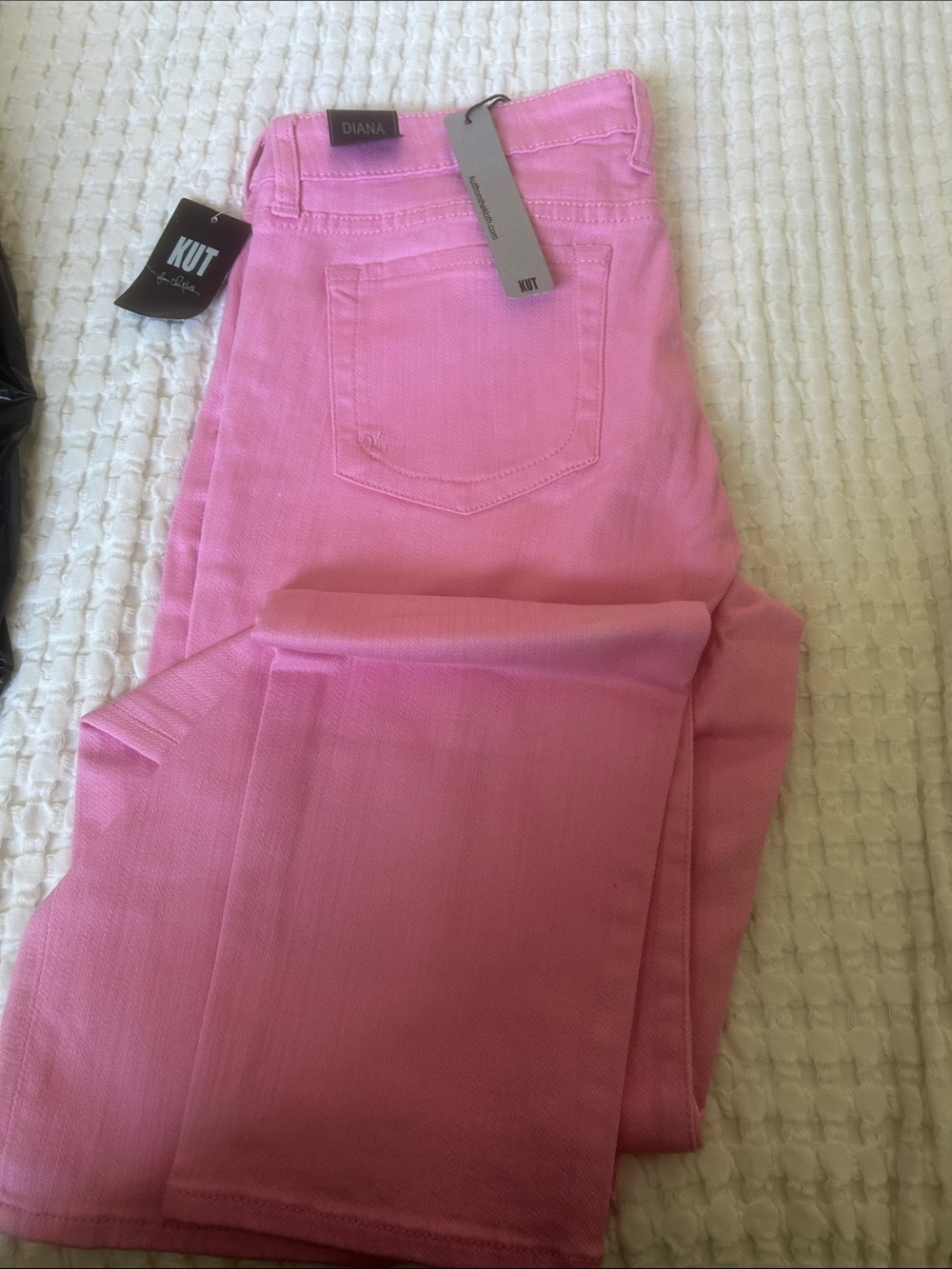 Kut from the Kloth Diana Pink Skinny Jeans